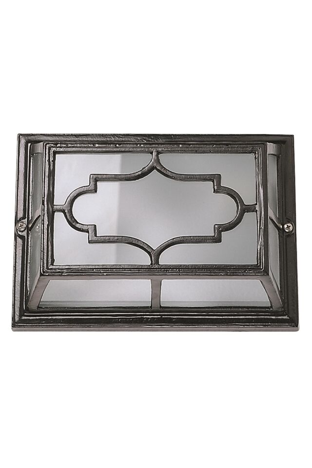Bahçe Fenerleri E27 12W 20x13cm Alüminyum Siyah Dorbien-BFE-68065-BSY-OP