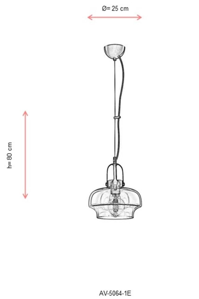 Valentina Sarkıt E27 12W 25cm Metal Eskitme Avonni-AV-5064-1E