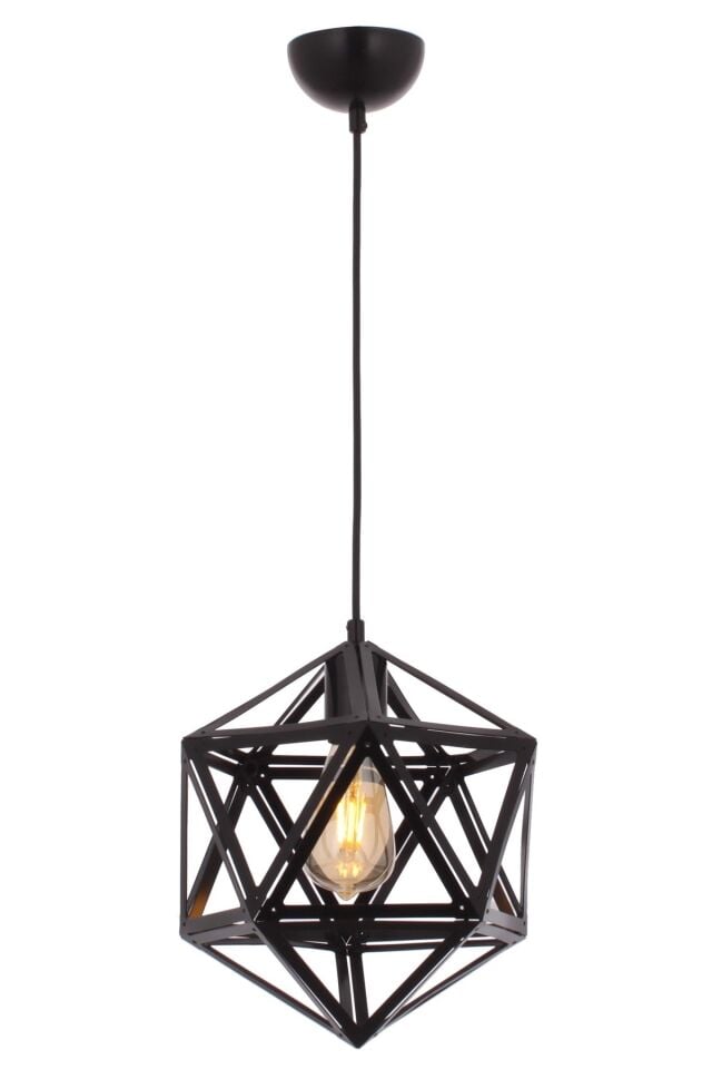 Astral Sarkıt E27 12W 25cm Metal Siyah Avonni-AV-65032-1K-BSY