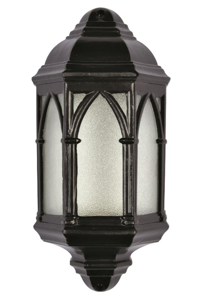 Bahçe Fenerleri E27 12W 17cm Alüminyum Siyah Dorbien-BFE-68070-BSY-OP