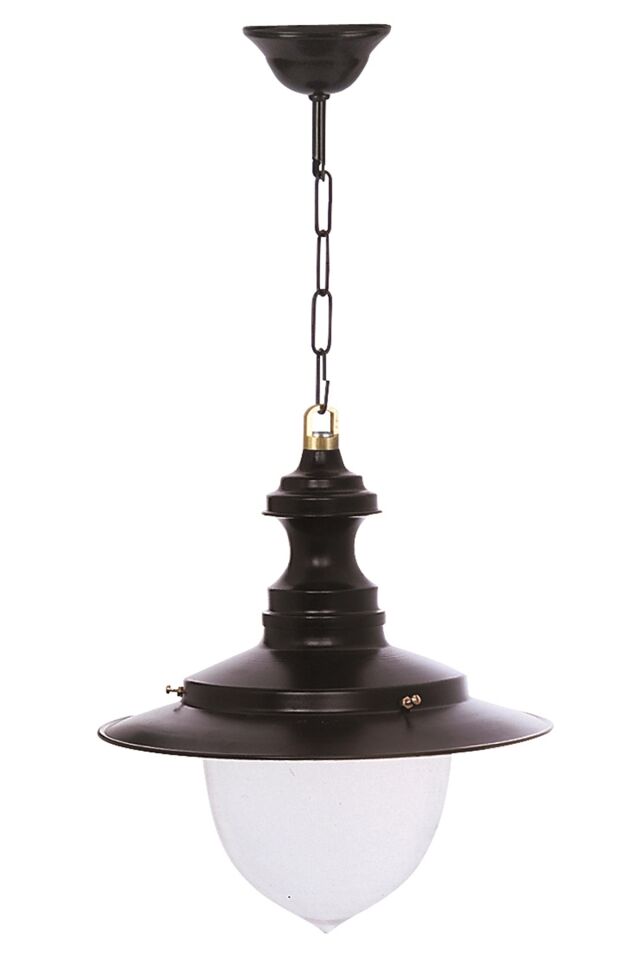 Bahçe Fenerleri E27 12W 35cm Alüminyum Siyah Dorbien-BFE-68071-BSY-OP