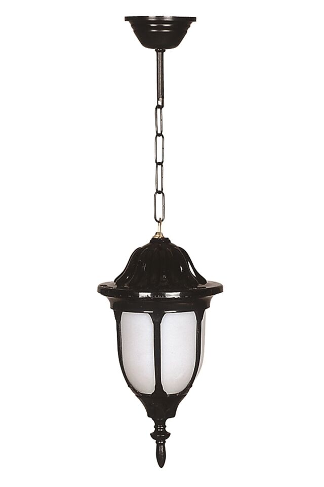 Bahçe Fenerleri E27 12W 16cm ABS Siyah Dorbien-BFE-68178-BSY