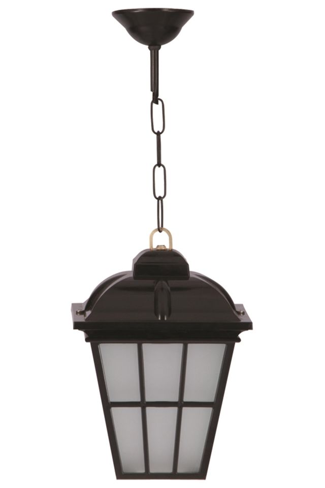 Bahçe Fenerleri E27 12W 20cm ABS Siyah Dorbien-BFE-68183-BSY