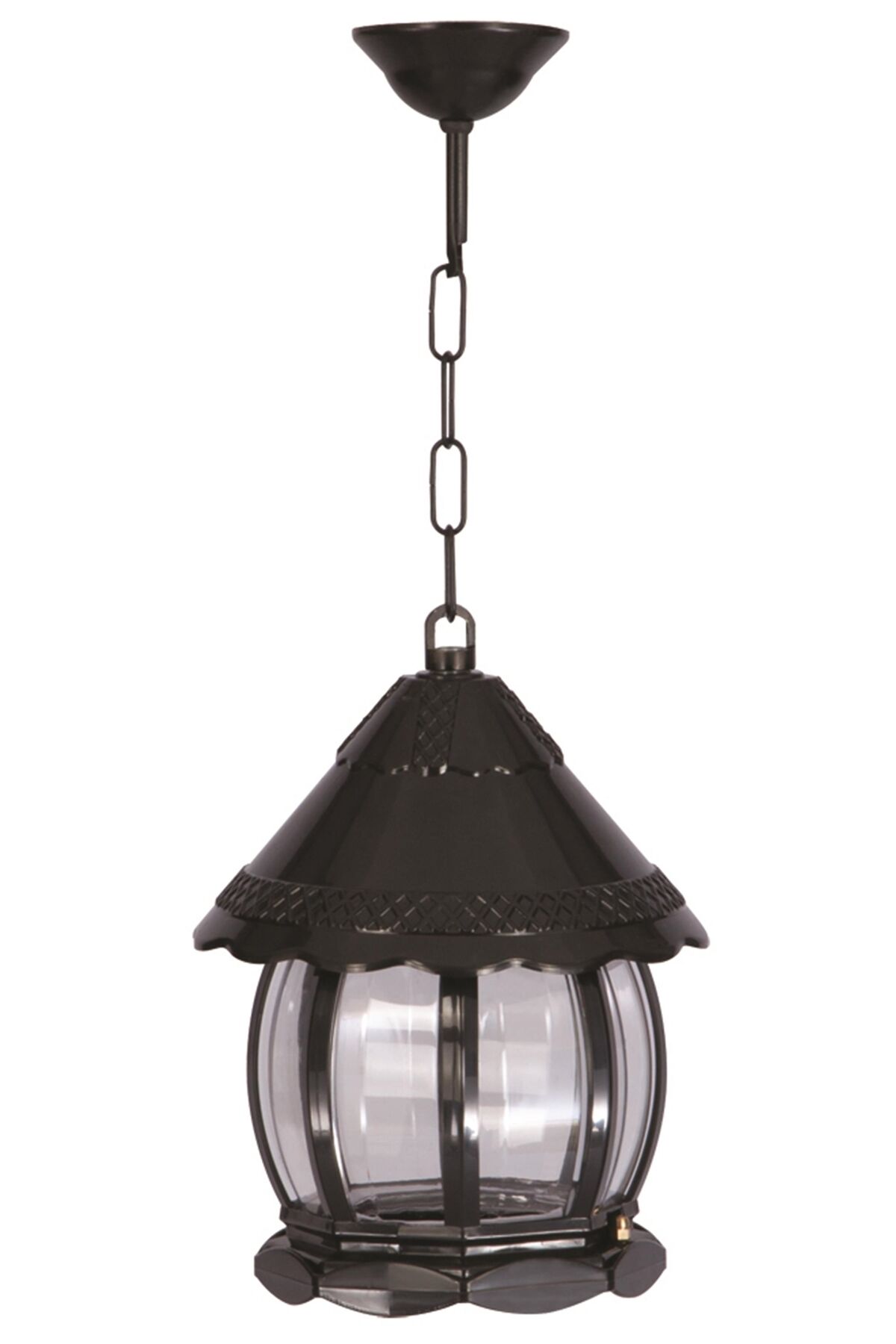 Bahçe Fenerleri E27 12W 20cm ABS Siyah Dorbien-BFE-68184-BSY