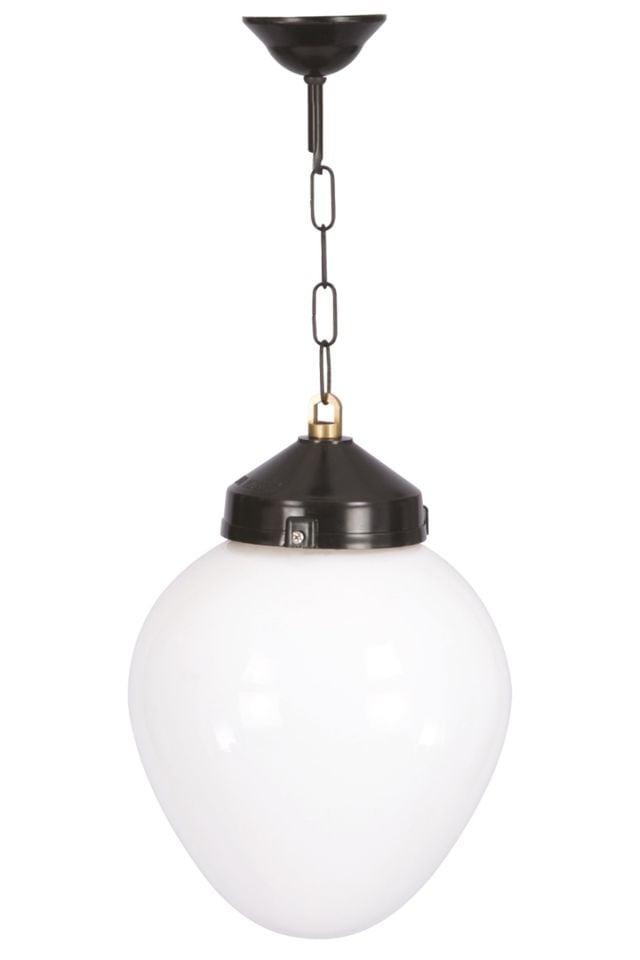 Bahçe Fenerleri E27 12W 25cm ABS Siyah Dorbien-BFE-68194-BSY