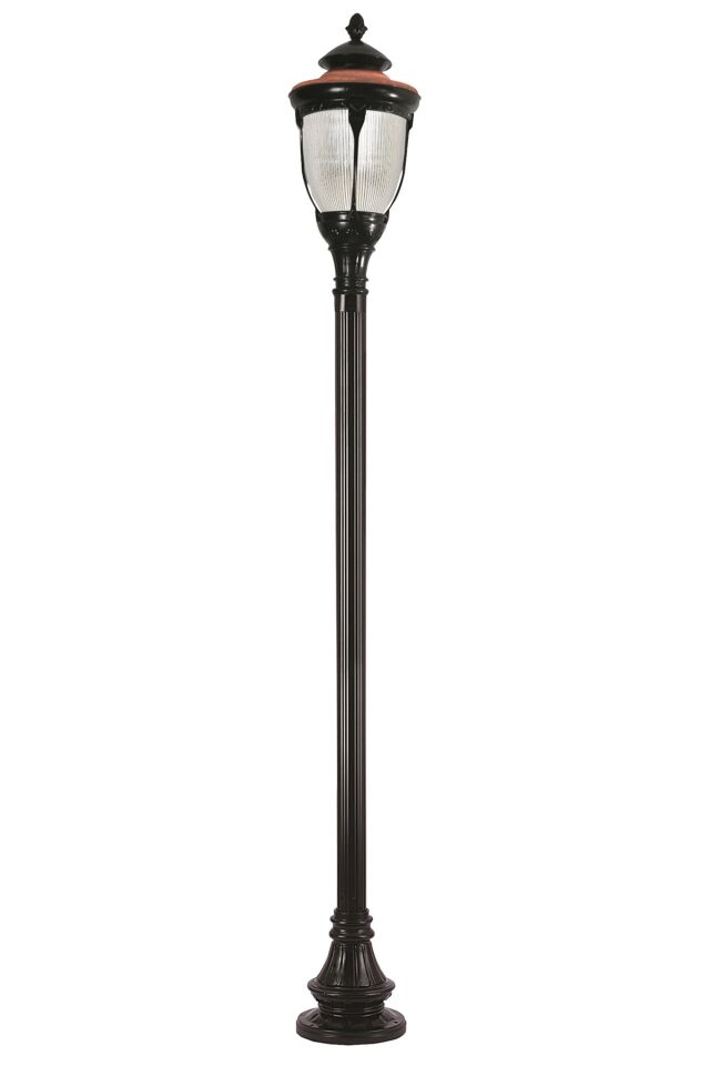 Bahçe Direkleri E27 12W 45cm Alüminyum Kahverengi/Siyah Dorbien-BDR-68002-1COP