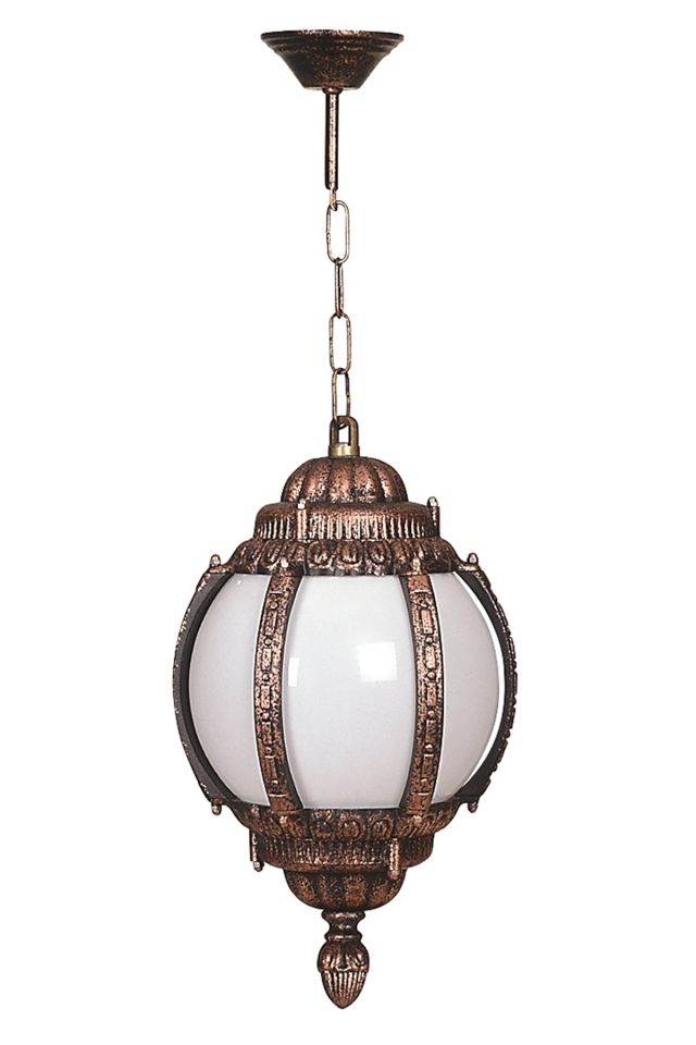 Bahçe Fenerleri E27 12W 26cm ABS Kahverengi Dorbien-BFE-68203-BKR-OP
