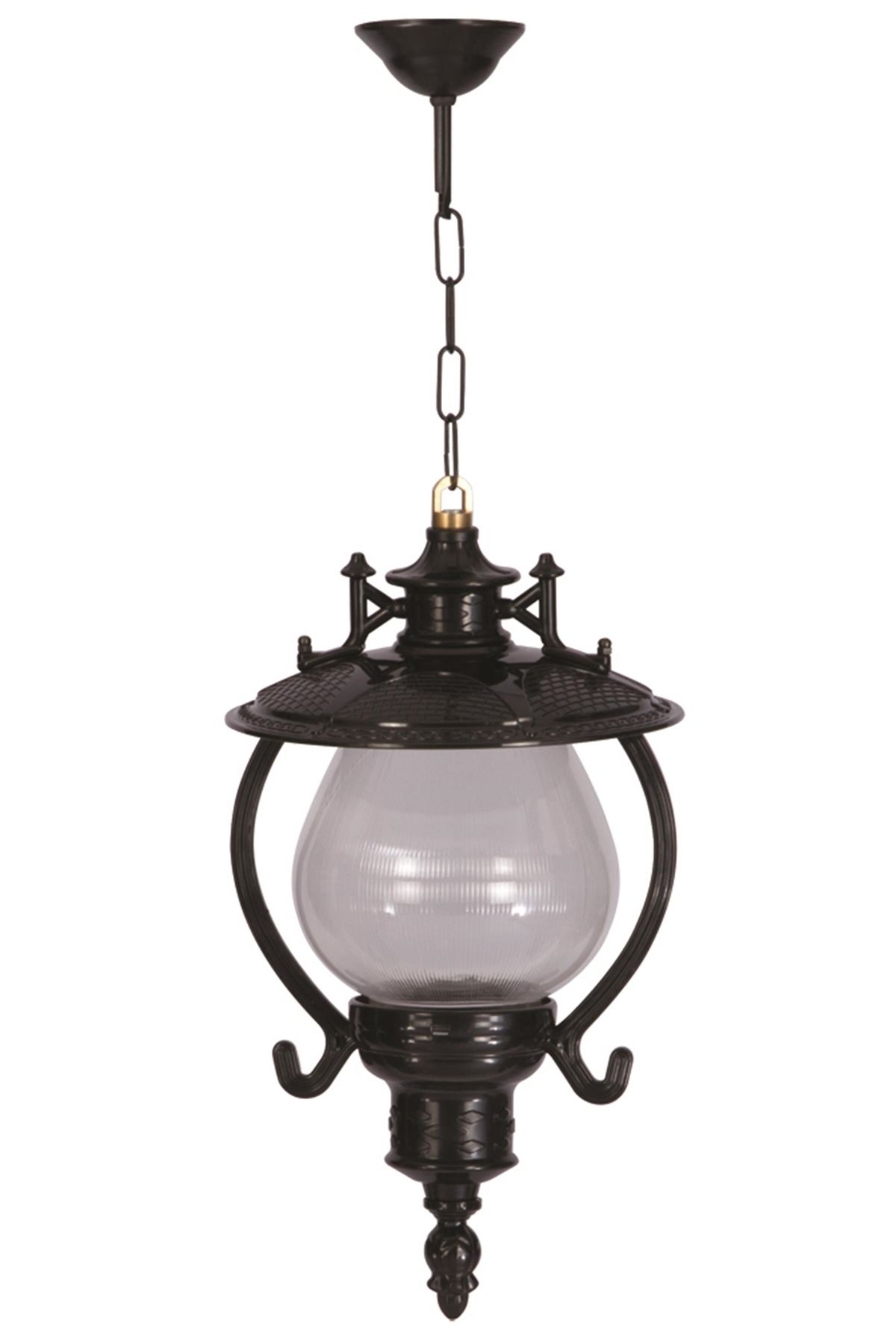 Bahçe Fenerleri E27 12W 25cm ABS Siyah Dorbien-BFE-68205-BSY