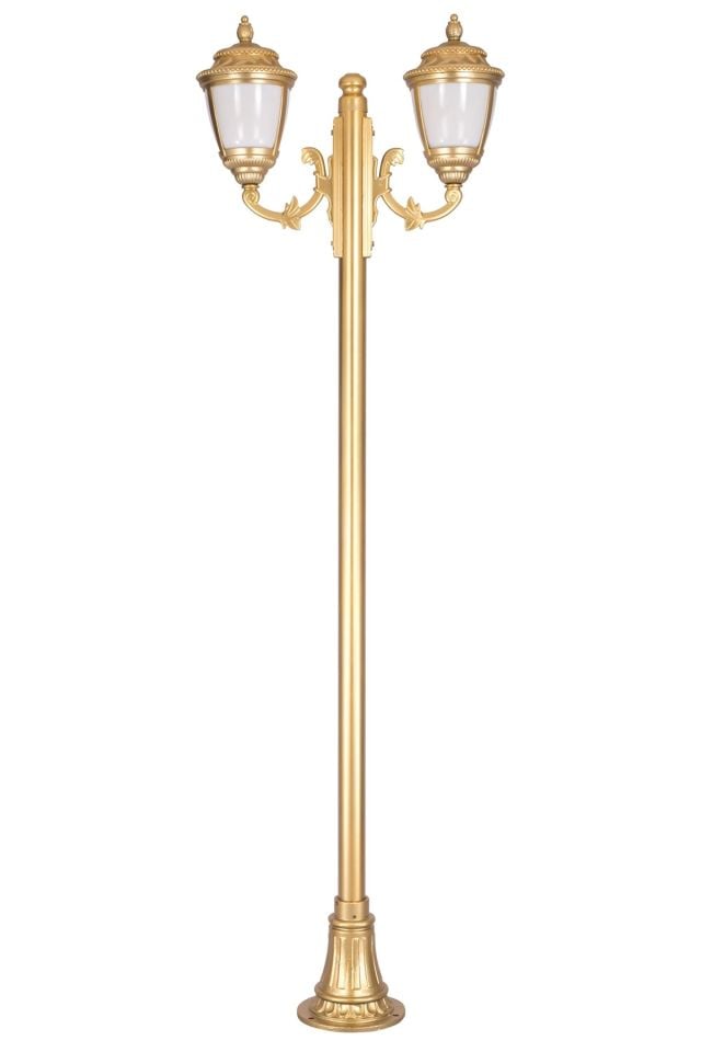 Bahçe Direkleri E27 24W 95x28cm Alüminyum Sarı Dorbien-BDR-68042-2BSA-OP