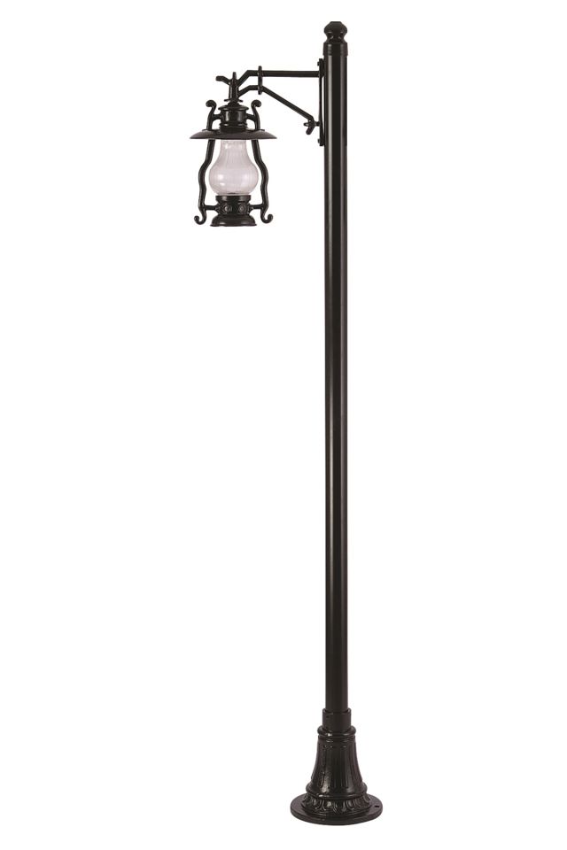 Bahçe Direkleri E27 12W 45x30cm Alüminyum Siyah Dorbien-BDR-68047-1BSY-M1-OP