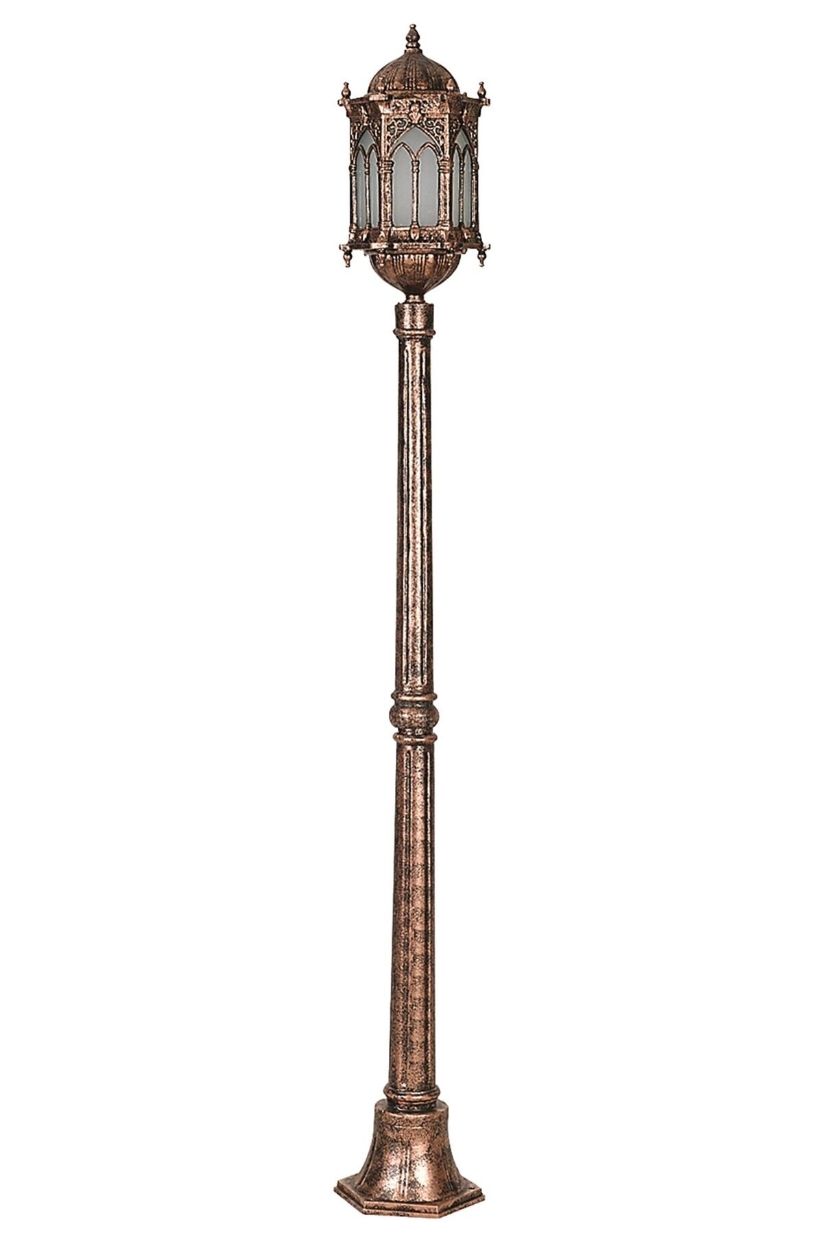 Bahçe Direkleri E27 12W 23cm Alüminyum Kahverengi Dorbien-BDR-68051-1BKR-KOP