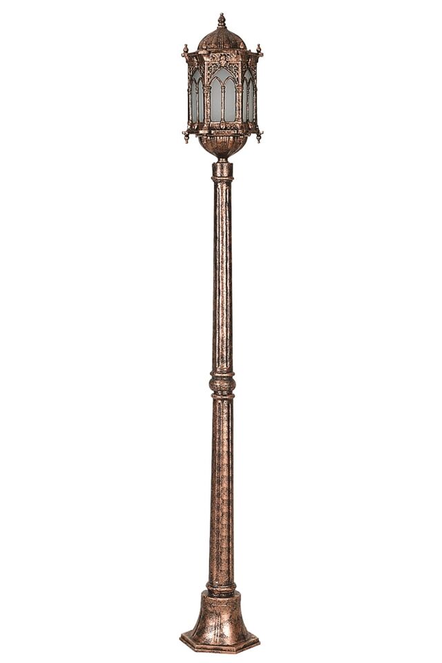 Bahçe Direkleri E27 12W 23cm Alüminyum Kahverengi Dorbien-BDR-68051-1BKR-KOP