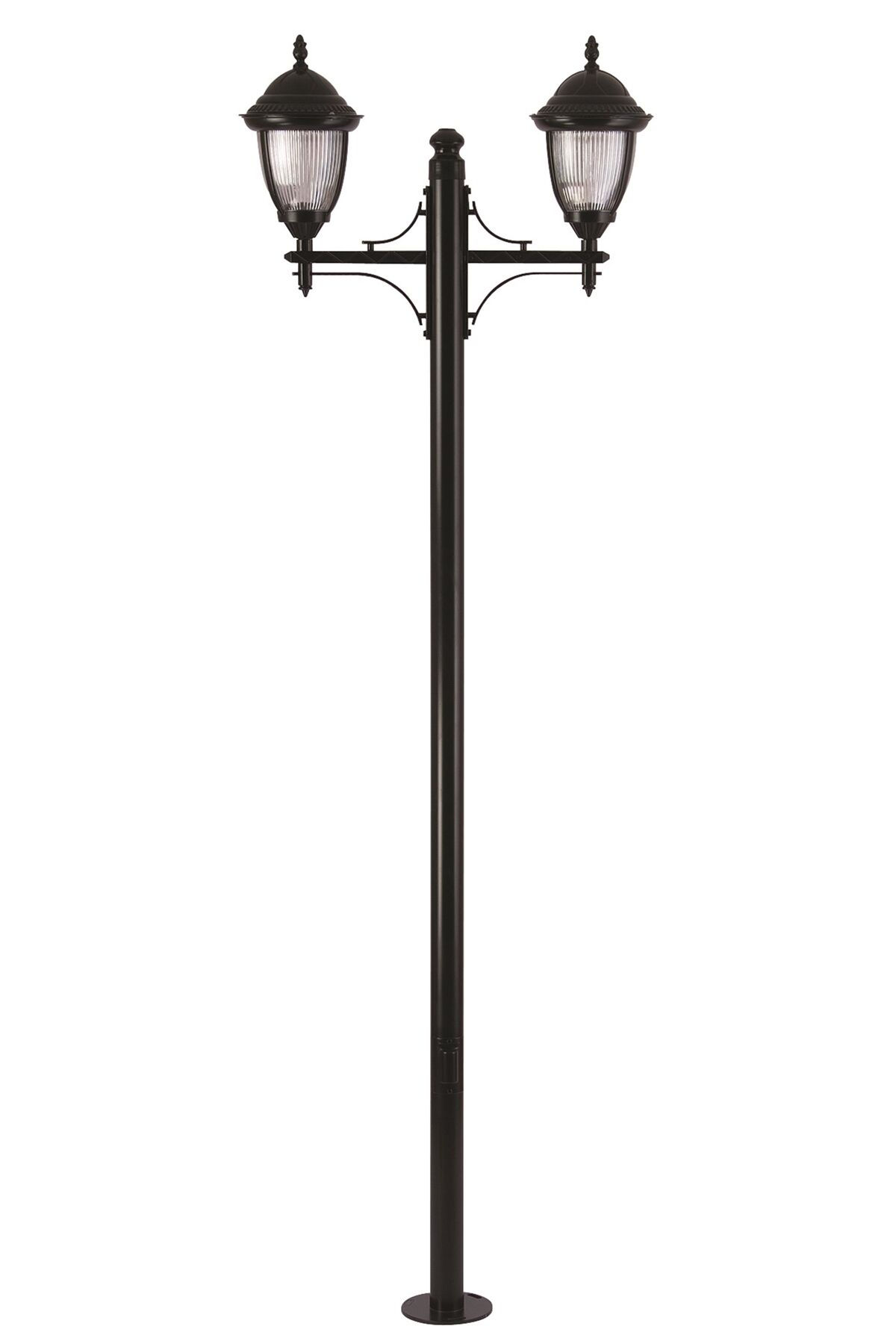Bahçe Direkleri E27 24W 80x25cm Alüminyum Siyah Dorbien-BDR-68053-2BSY-M2