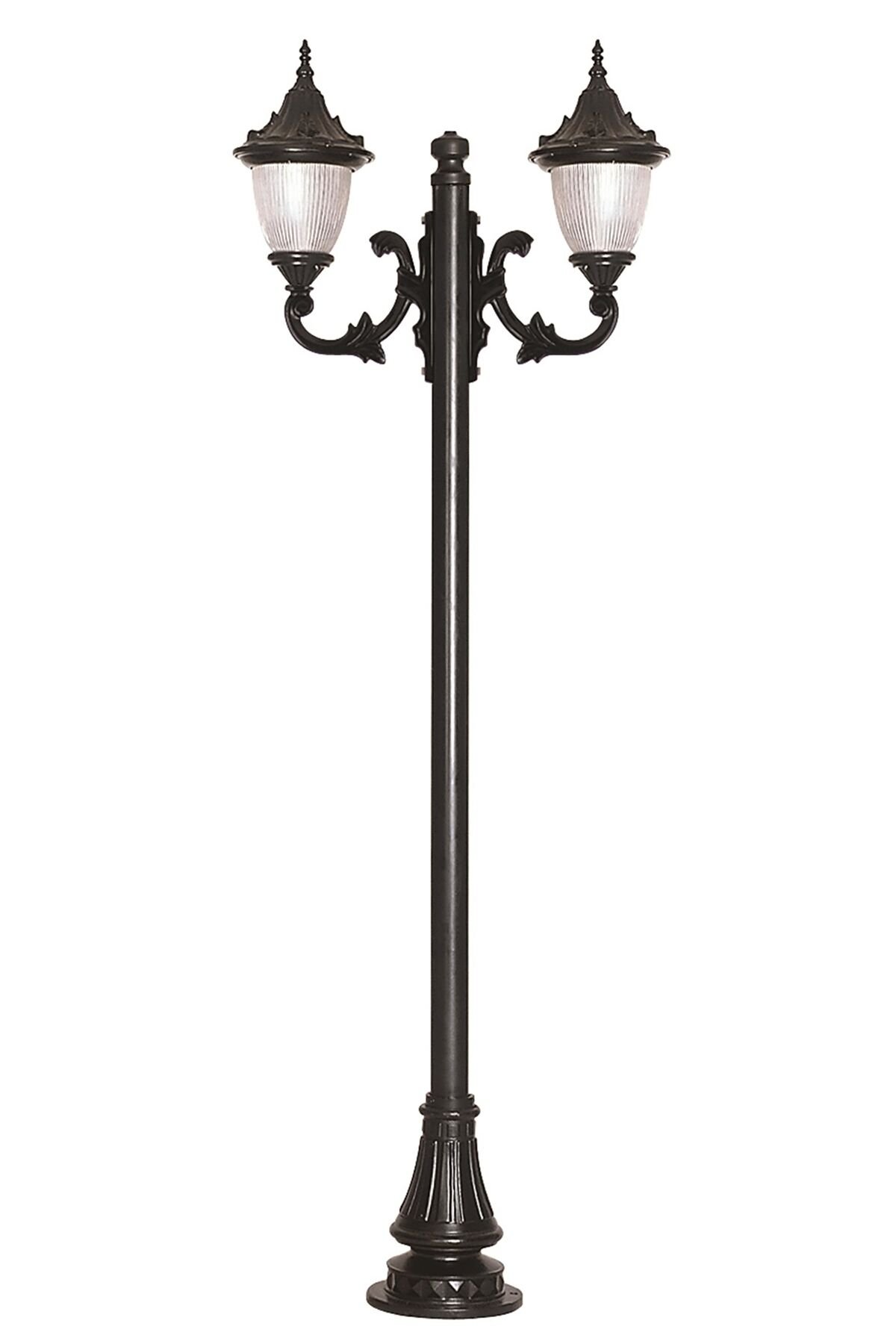Bahçe Direkleri E27 24W 80x27cm Alüminyum Siyah Dorbien-BDR-68056-2BSY-M1