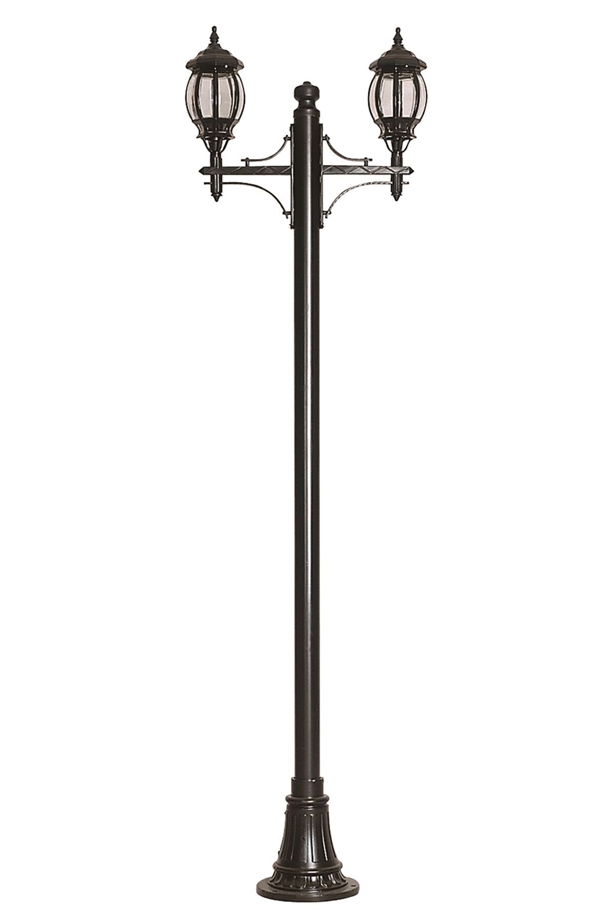 Bahçe Direkleri E27 24W 90x25cm Alüminyum Siyah Dorbien-BDR-68063-2BSY-M2