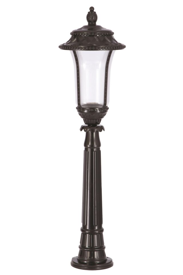 Bahçe Set Üstü Aydınlatma E27 12W 28cm Alüminyum Siyah Dorbien-BSU-68027-BSY-B