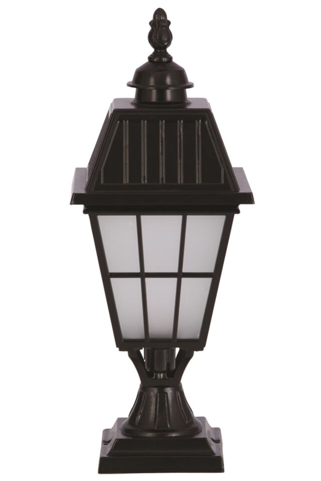 Bahçe Set Üstü Aydınlatma E27 12W 23cm Alüminyum Siyah Dorbien-BSU-68035-BSY-KOP