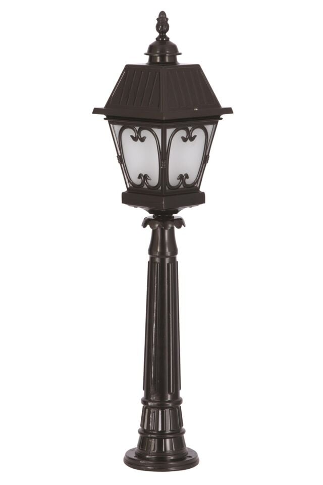 Bahçe Set Üstü Aydınlatma E27 12W 23cm Alüminyum Siyah Dorbien-BSU-68040-BSY-M1-OP