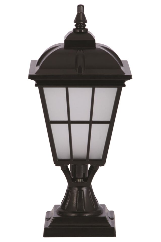 Bahçe Set Üstü Aydınlatma E27 12W 23cm Alüminyum Siyah Dorbien-BSU-68046-BSY-M1-OP
