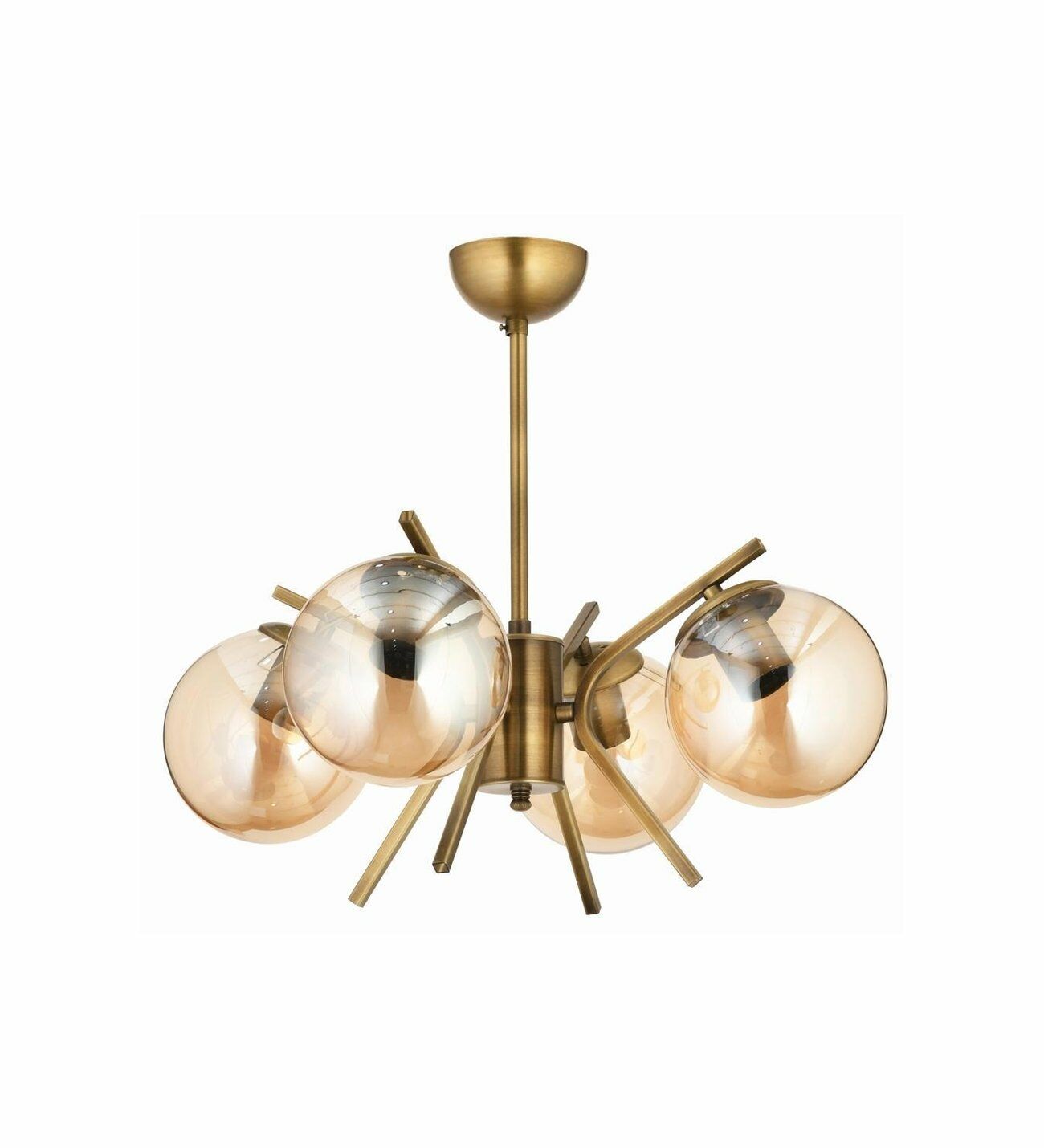 Şeffaf Modern Avize E27 48W 47cm Metal Eskitme Dorbien-FZ-7392-4E