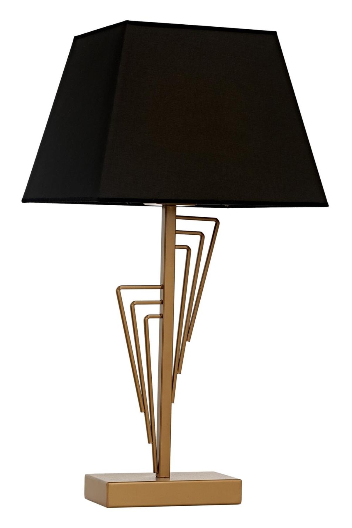 Square Abajur E27 12W 30x20cm Metal Eskitme Avonni-ML-9124-1B-E