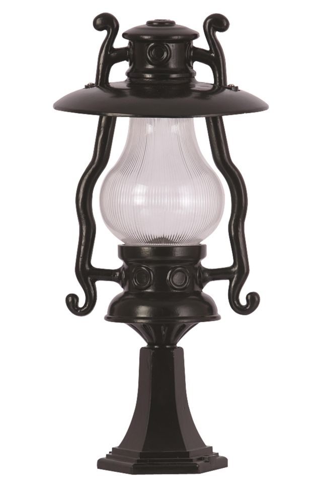 Bahçe Set Üstü Aydınlatma E27 12W 30cm Alüminyum Siyah Dorbien-BSU-68047-BSY-KOP