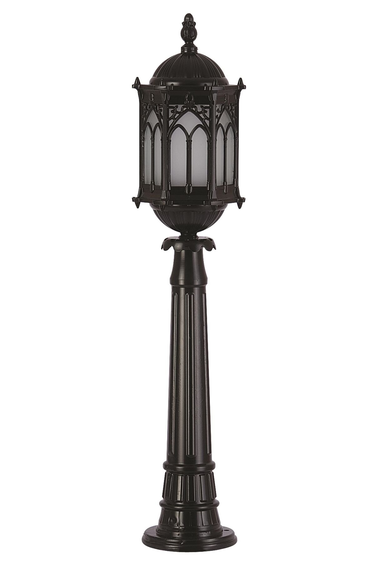 Bahçe Set Üstü Aydınlatma E27 12W 20cm Alüminyum Siyah Dorbien-BSU-68051-BSY-M1-OP