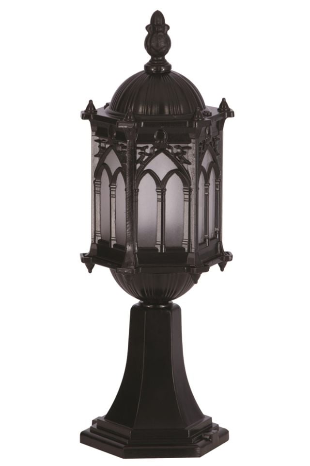 Bahçe Set Üstü Aydınlatma E27 12W 15cm Alüminyum Siyah Dorbien-BSU-68051-BSY-M2-OP