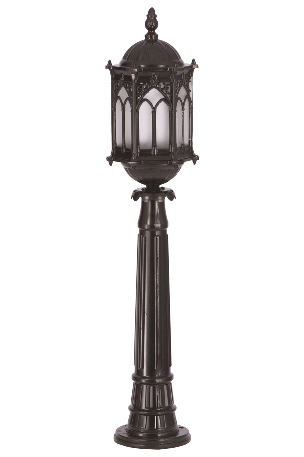 Bahçe Set Üstü Aydınlatma E27 12W 15cm Alüminyum Siyah Dorbien-BSU-68051-BSY-M4-OP