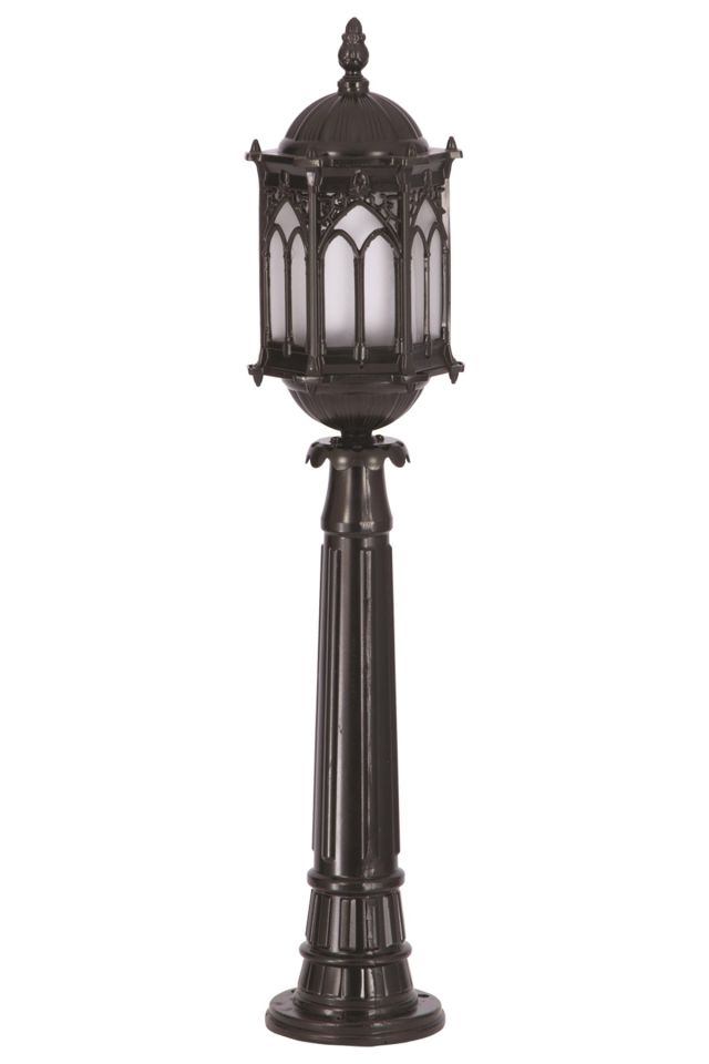 Bahçe Set Üstü Aydınlatma E27 12W 15cm Alüminyum Siyah Dorbien-BSU-68051-BSY-M4-OP