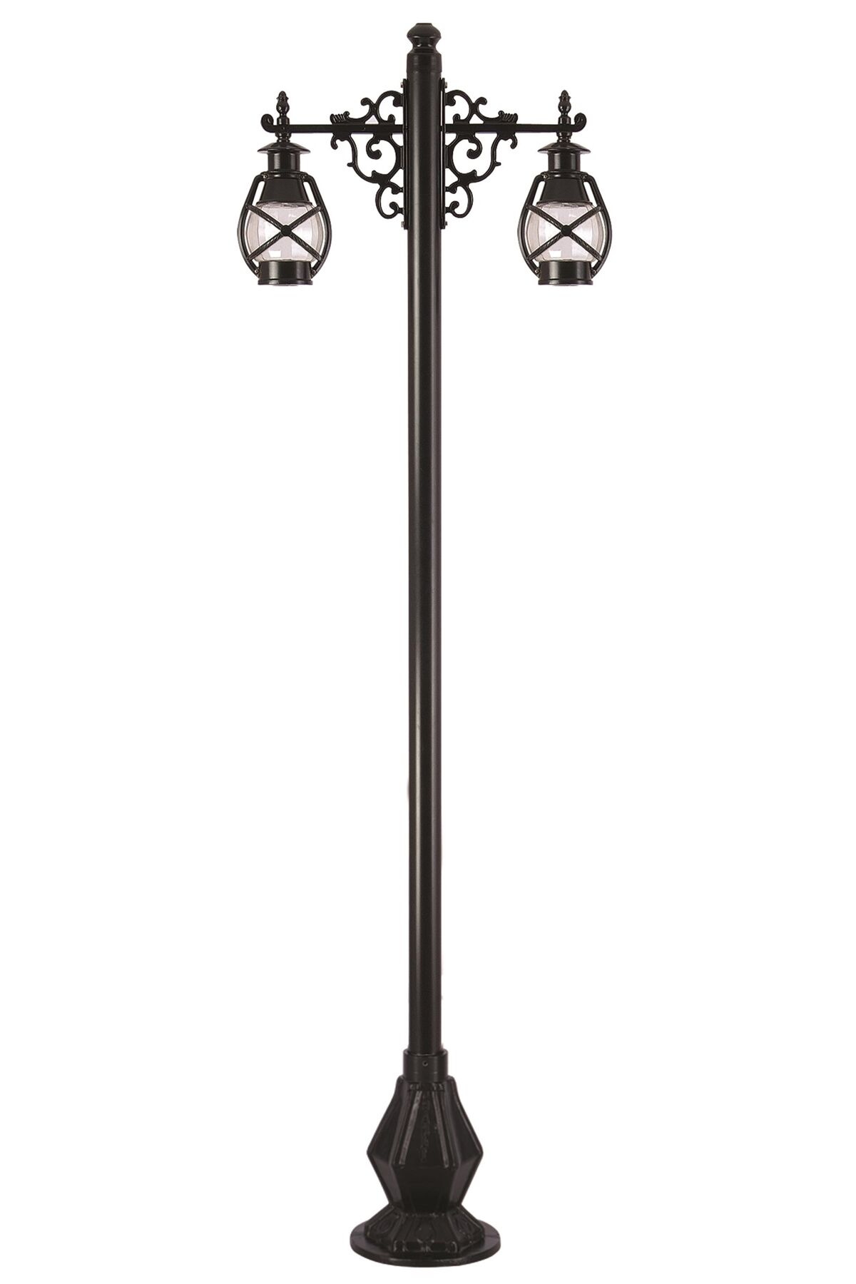 Bahçe Direkleri E27 24W 70x22cm Alüminyum Siyah Dorbien-BDR-68048-2BSY-M1-OP