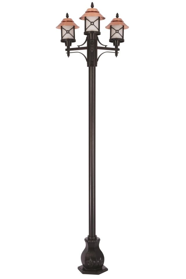 Bahçe Direkleri E27 36W 90cm Alüminyum Sarı/Siyah Dorbien-BDR-68049-3BKR-OP
