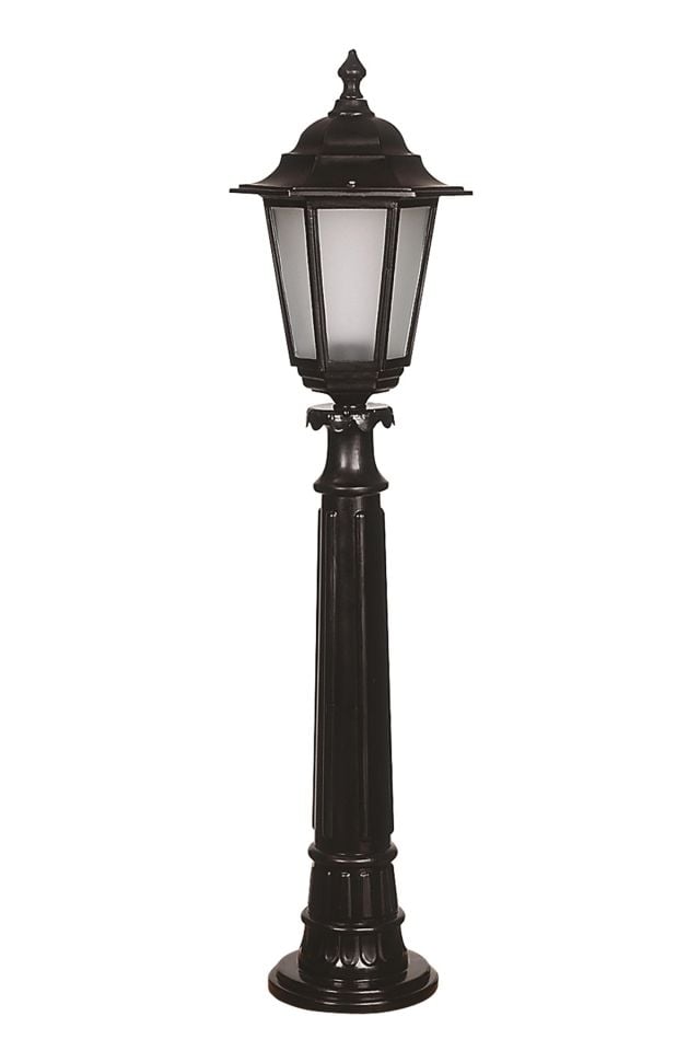 Bahçe Set Üstü Aydınlatma E27 12W 27cm Alüminyum Siyah Dorbien-BSU-68054-BSY-M1-BOP