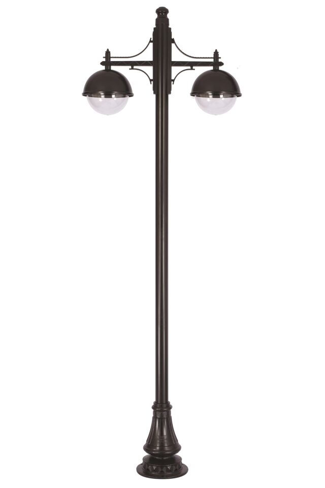 Bahçe Direkleri E27 24W 80cm Alüminyum Siyah Dorbien-BDR-68064-2BSY-M2-OP