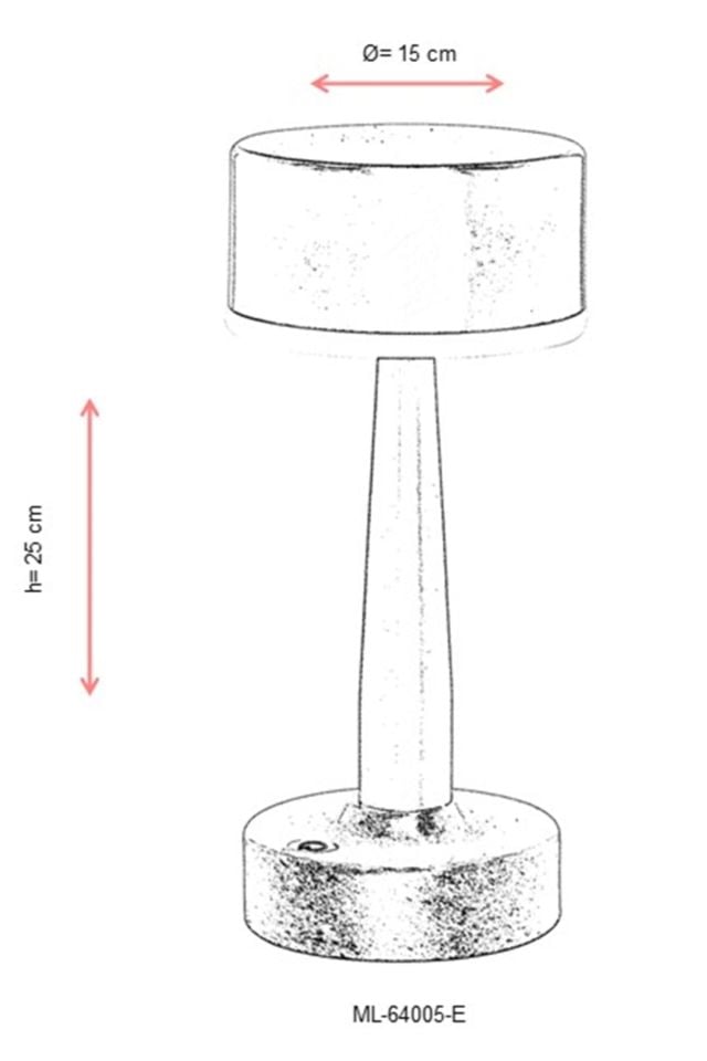 Acceptance Çalışma Masası Lambası LED 3W 11cm Metal Eskitme Avonni-ML-64005-E