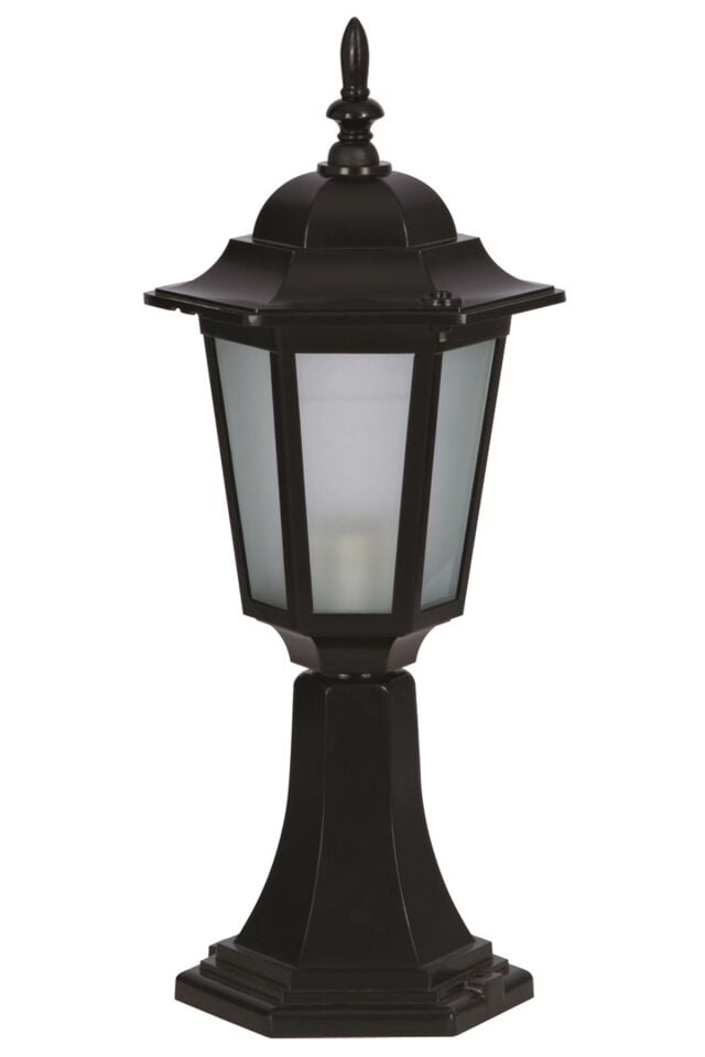 Bahçe Set Üstü Aydınlatma E27 12W 20cm Alüminyum Siyah Dorbien-BSU-68061-BSY-KOP