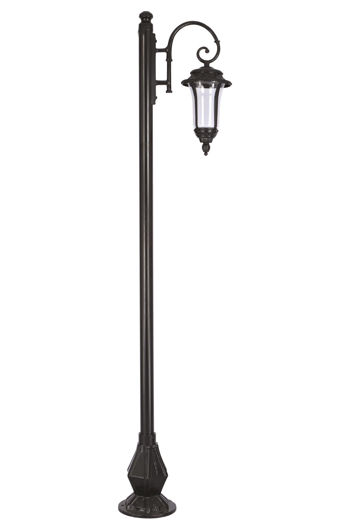 Bahçe Direkleri E27 12W 50x30cm Alüminyum Siyah Dorbien-BDR-68027-1BSY