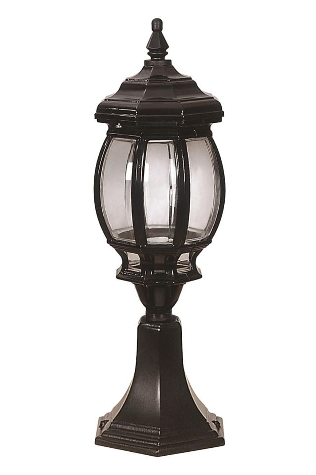 Bahçe Set Üstü Aydınlatma E27 12W 20cm Alüminyum Siyah Dorbien-BSU-68063-BSY-K