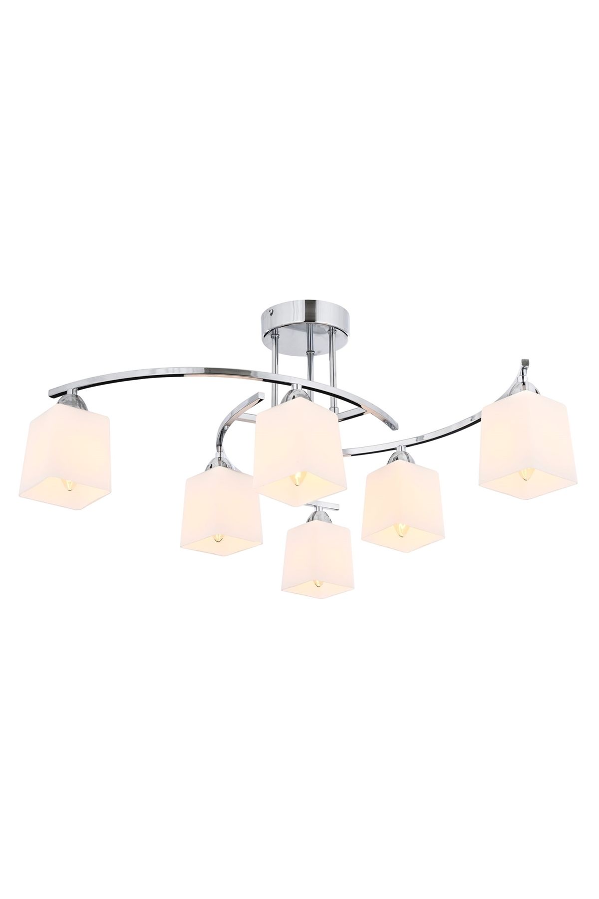 Seda Modern Avize E27 72W 60cm Metal Krom Avonni-AV-1373-6K