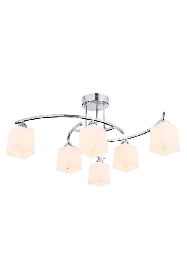 Seda Modern Avize E27 72W 60cm Metal Krom Avonni-AV-1373-6K