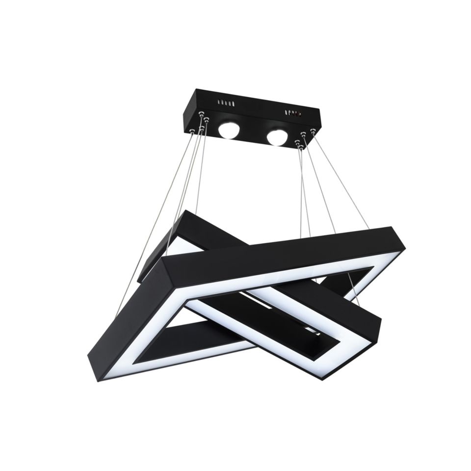 Ada Modern Avize LED 62W 60x35cm Metal Siyah Avonni-AV-1573-BSY-60X30-DD
