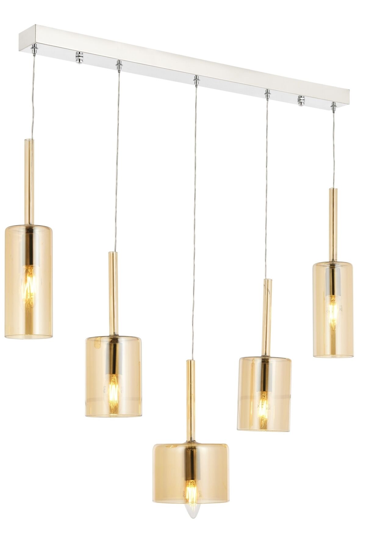 Mix Modern Avize E14 30W 70x15cm Metal Krom Avonni-AV-1675-5KY
