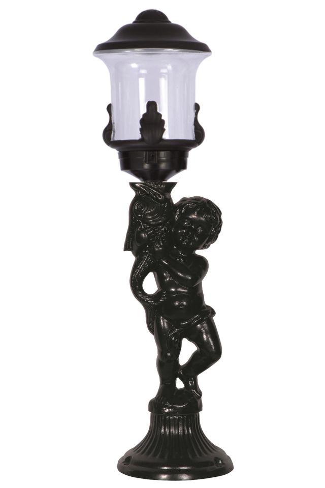 Bahçe Set Üstü Aydınlatma E27 12W 20cm Alüminyum Siyah Dorbien-BSU-68077-BSY-OP