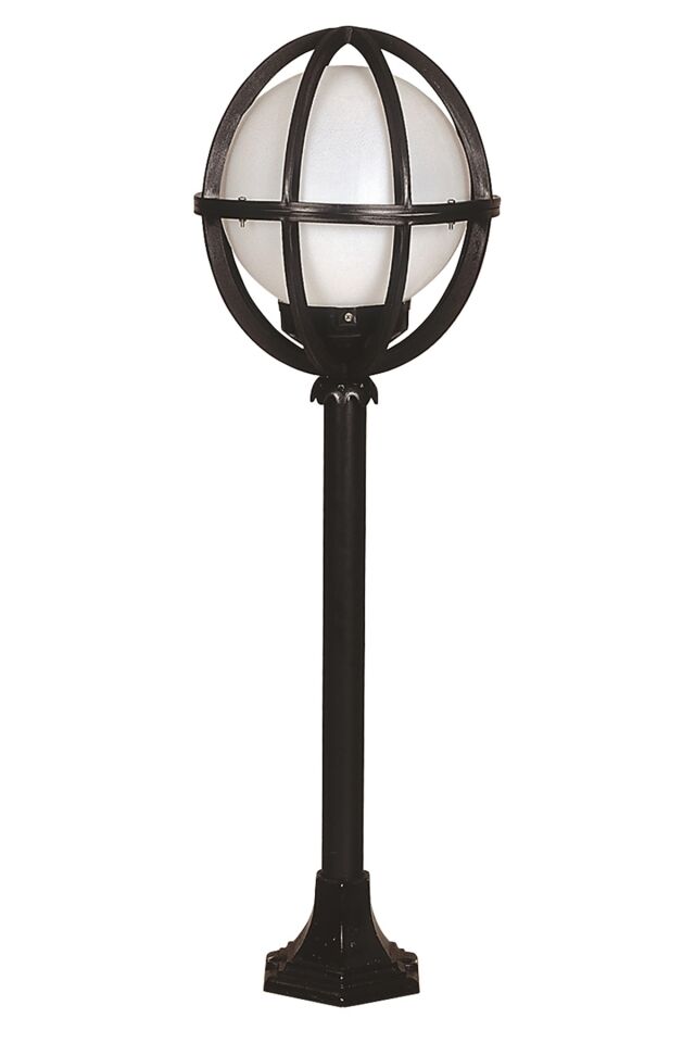 Bahçe Set Üstü Aydınlatma E27 12W 30cm ABS Siyah Dorbien-BSU-68080-BSY-M7-BOP