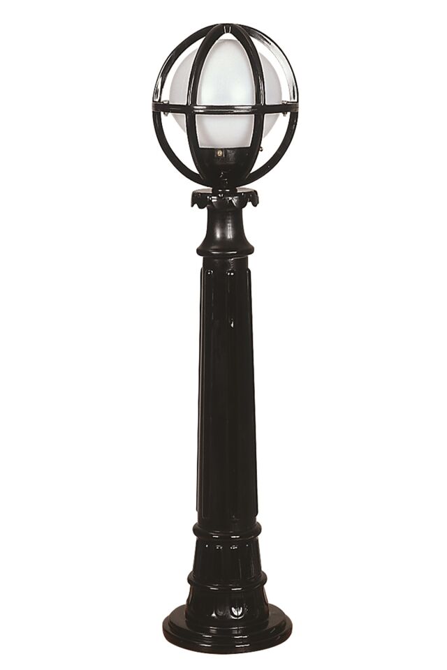 Bahçe Set Üstü Aydınlatma E27 12W 20cm ABS Siyah Dorbien-BSU-68080-BSY-M8-BOP