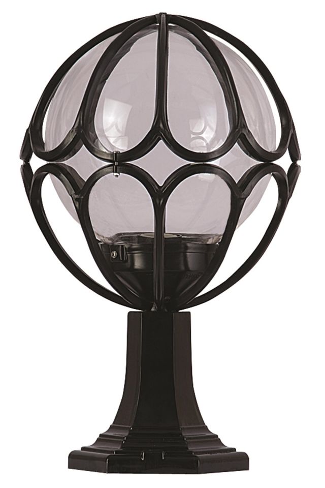 Bahçe Set Üstü Aydınlatma E27 12W 30cm Alüminyum Siyah Dorbien-BSU-68081-BSY-M2-KOP