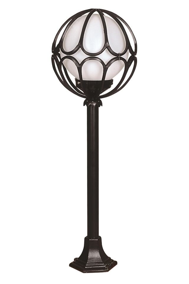 Bahçe Set Üstü Aydınlatma E27 12W 30cm ABS Siyah Dorbien-BSU-68081-BSY-M7-BOP