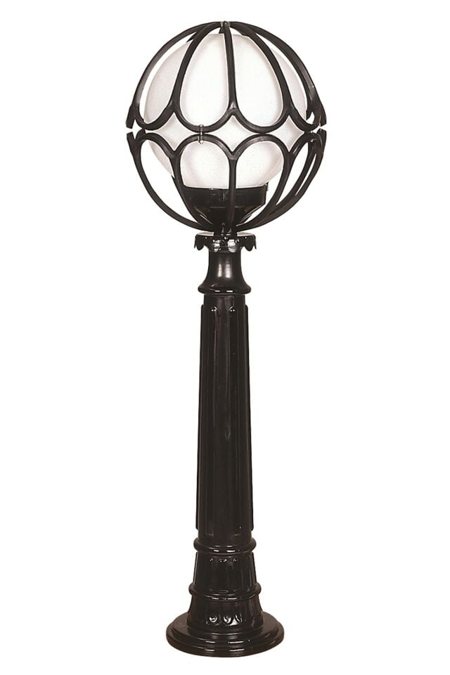 Bahçe Set Üstü Aydınlatma E27 12W 30cm ABS Siyah Dorbien-BSU-68081-BSY-M8-BOP