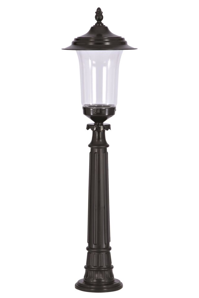 Bahçe Set Üstü Aydınlatma E27 12W 30cm Alüminyum Siyah Dorbien-BSU-68082-BSY-B