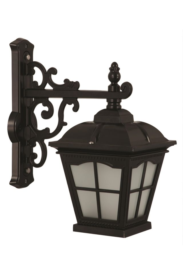 Bahçe Aplik E27 12W 40x23cm Alüminyum Siyah Dorbien-BAP-68045-BSY-M2-OP